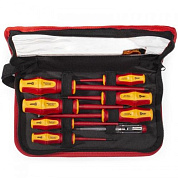 Набор диэлектрических отверток VDE, шлиц и крест «ПРОФИ» КВТ НИО-08