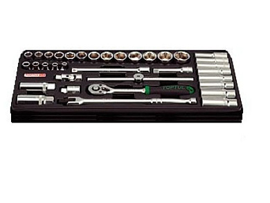 Набор торцевых головок 6-24 мм 35 пр. 3/8'' Toptul GTB3503