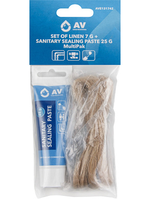 Набор сантехнический (лён 7 г + паста сантехническая MultiPak 25 г) AV Engineering AVE131742
