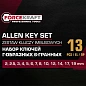 Набор Г-образных ключей HEX 2-19 мм 13 пр ForceKraft FK-5137C