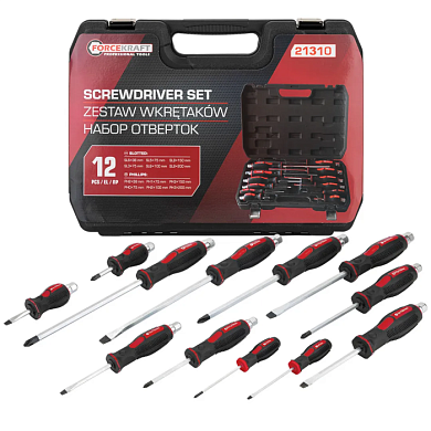 Набор отверток PH, SL 12 пр ForceKraft FK-21310