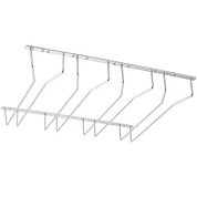 Держатель подвесной для бокалов четырехрядный, белый AKS 123877