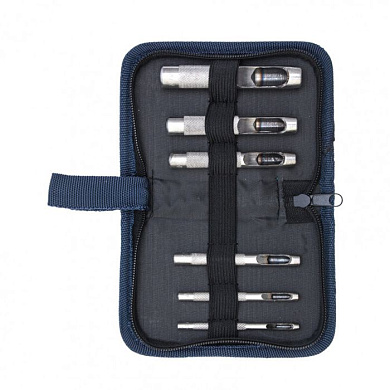 Набор пробойников для кожи 3; 4; 6; 8; 10; 12,5 мм, 6 шт., чехол Сибртех 18306