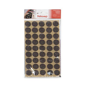 Подкладка самоприлипающая фетровая d15мм (1лист-45шт) коричневая FOLMAG 79700