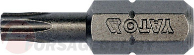 Бита Torx T20x25 мм, 1/4'', 10 шт. AISI S2 Yato YT-78143