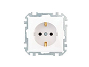 Розетка 1-ая (скрытая, с/з) белая, Стиль, Bylectrica РС16-525