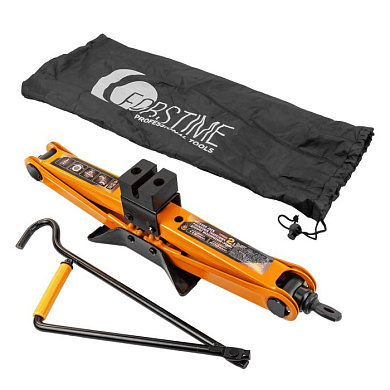 Домкрат механический ''ромб'' 2 т, 115-400 мм, L-420 мм в водоотталкивающем чехле FORSTIME FT-10152D