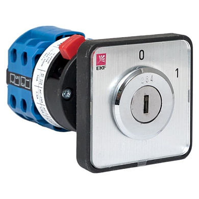 Переключатель кулачковый ПК-1-113 10А 3P «0-1» с ключом EKF PROxima pk-1-113-10
