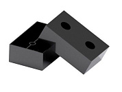 Опора меб. пласт. 60х40х20 чёрный PL 79894