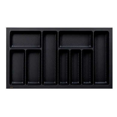 Лоток для столовых приборов 900 PIXEL 830*485, черный AKS 125442