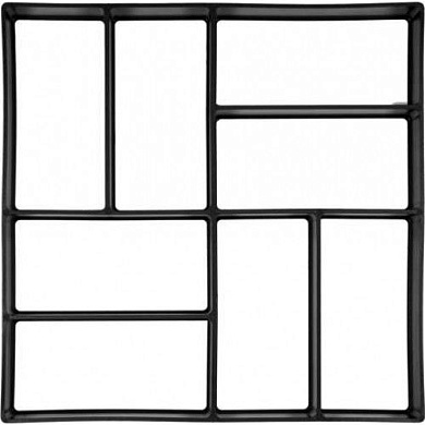 Форма для имитации плитки в свежем бетоне 400х400х40 мм PP Vorel 35064