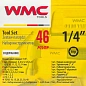 Набор инструментов 46 пр. 1/4", 6-гр., 4-14 мм WMC TOOLS WMC-2462-5(New)