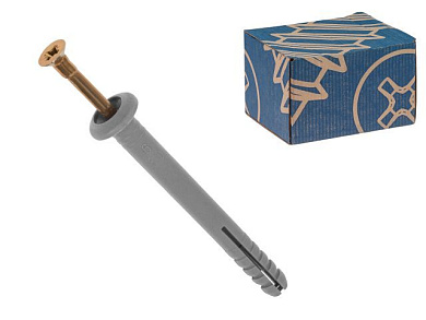 Дюбель-гвоздь 6х80 мм полипропилен гриб, 50 шт в карт. уп. РБ Starfix SM-42294-50