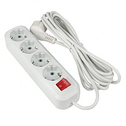 Удлинитель "Эксперт" 4 гнезда 3 метра 13А/3,0кВт с выключателем и заземлением ПВС 3х1 EKF PROxima UBA16-310-4-03i