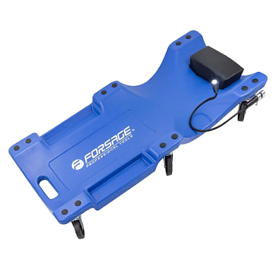 Лежак пластиковый подкатной на 6-ти колесах Forsage F-TRH6802-2