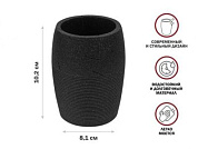 Стакан в ванную BLACKSTONE, черный, под натуральный камень Perfecto Linea 35-005033