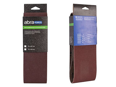 Шлифлента 75х457 P120, тканевая основа, 3 шт. ABRAforce АМ99060