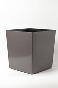 Кашпо для цветов со вставкой "РЕО", р-р 240×240×260 мм, 12,5 л, графит Гарденпласт 00234