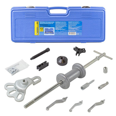 Молоток обратный для съема подшипников в наборе со сменными лапами, 17 пр. Partner PA-664B