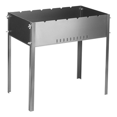 Мангал на барашках 500 х 305 х 500 мм, сталь 1,2 мм, Россия Camping Palisad 69574