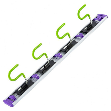 Алюминиевый настенный держатель для садового инструмента, 4 крюка Palisad 68304