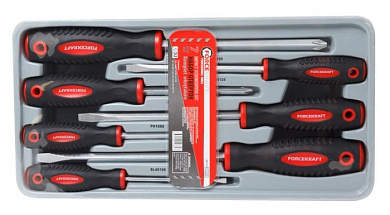 Набор отверток магнитных Profi S2 7 пр. в ложементе ForceKraft FK-20713