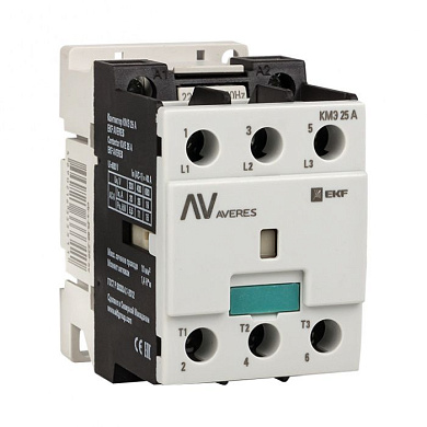 Контактор КМЭ 25А 400В АС EKF AVERES ctr-s-25-00-400-av