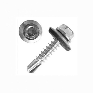 Саморез с прессшайбой со сверлом 6,3x25 50 шт TOTAL WJSS6302521