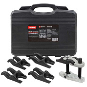 Съемник шаровых опор в комплекте со сменными ''губками'', размер зева: 20, 22, 24, 27, 30 мм, 5 пр PATRON P-905T8