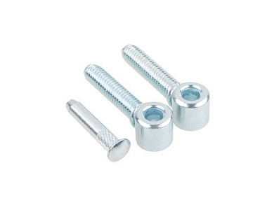 Петля ввертная ПВв2 1,25мм, цинк Starfix (с резьбой под металл) SMP-81203-1