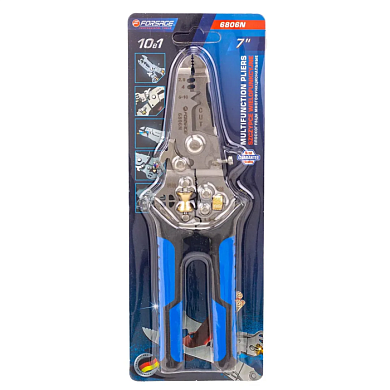 Плоскогубцы многофункциональные 10 в 1 175 мм Forsage F-6806N