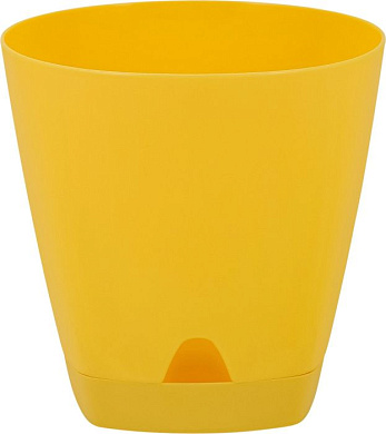 Горшок для цветов AMSTERDAM D 140 mm/1,35l с прикорневым поливом Спелая груша Пластик Репаблик ING6199СГ