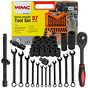 Набор ударных головок 37 пр. 1/2'' 6-гр. 8-32 мм WMC TOOLS WMC-4037