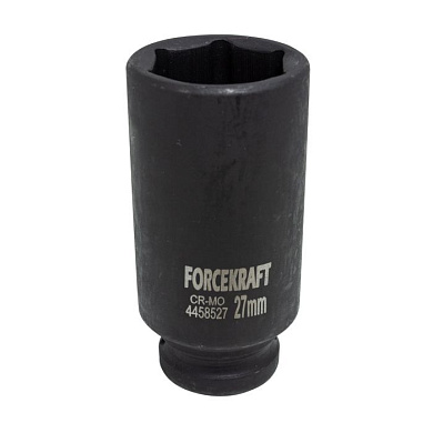 Ударная глубокая торцевая головка 27 мм. 6-гр. 1/2'' ForceKraft FK-4458527