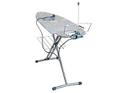 Доска гладильная BEST, металл 1220х400, подставка п/утюг, удлинитель, полка, цвета в ассортименте NIKA НБ