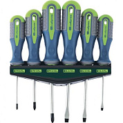 Набор отверток, CrV, трехкомпонентные рукоятки, 6 пр. Сибртех 13374