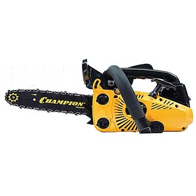 Бензиновая цепная пила 0,7кВт.,3/8"-1,3-40Е, 25,4см.куб., CDI, 12000об/мин. Champion 125T