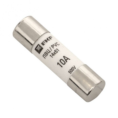 Плавкая вставка цилиндрическая ПВЦ (14х51) 10А EKF pvc-14x51-10