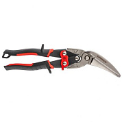 Ножницы по металлу Piranha, 270 мм, прямой и левый проходной рез, сталь СrMo, Gross 78331