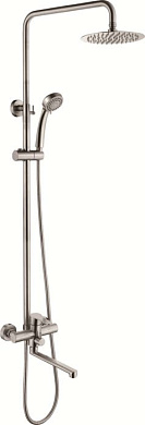 Душевая система со смесителем и тропическим душем из нержавеющей стали SUS304, сатин L72403-1 Ledeme