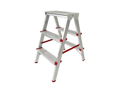 Лестница-стремянка алюм. двухсторонняя 66 см 3 ступ. 2,6кг Pro Startul ST9941-03