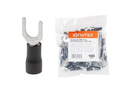 Наконечник НВИ 2,5-6 вилка, 2,5 - 4,0 мм2, 100 шт, Юпитер JP7211-02