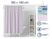Шторка для ванной, 12 колец в комплекте, 180x180 см, Secret, розы, Perfecto Linea 36-118108