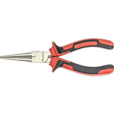 Круглогубцы Nickel, 160 мм, никелированные, двухкомпонентные рукоятки Matrix 17355