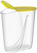 Емкость для сыпучих продуктов Wave 2 л (лимон) BEROSSI ИК 34655000