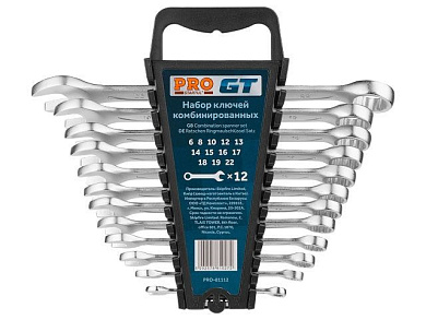 Набор ключей комбинированных 6-22 мм 12 пр GT Pro Startul PRO-81112