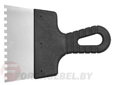 Шпатель малярный 200 мм зуб 6х6 мм нерж. Vorel 06302