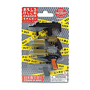 Набор ластиков "IWAKO Model Gun", 6 шт, ассорти