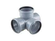 Крестовина двухпл. ВК 110/110/110х87 РТП, для внутренней канализации РосТурПласт 36539