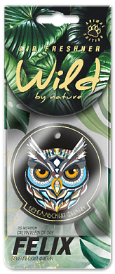 Ароматизатор бумаж. WILD BY NATURE Бенгальский филин FELIX 411040174